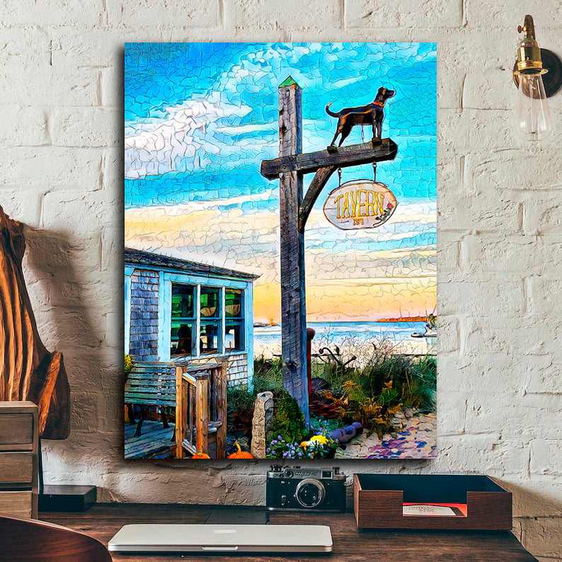 Cape Cod Coastal #9 ("Martha's Vineyard's Black Dog Tavern")