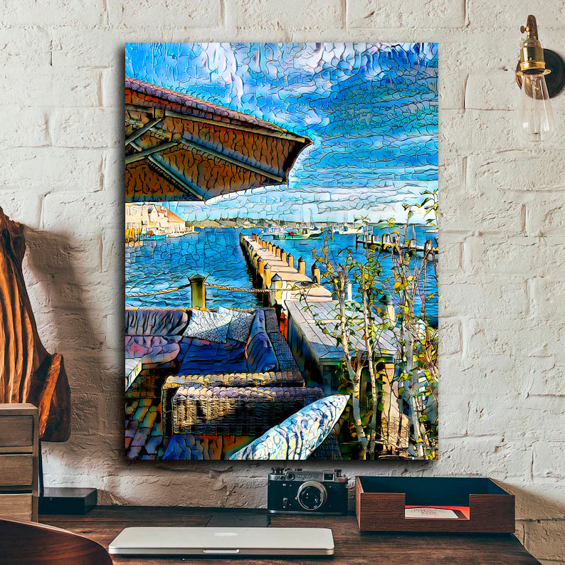 Cape Cod Coastal #2 ("Edgartown Harbor View")