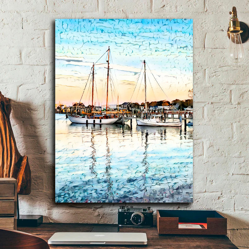 Cape Cod Coastal #3 ("Sailboats Off Martha's Vineyard")